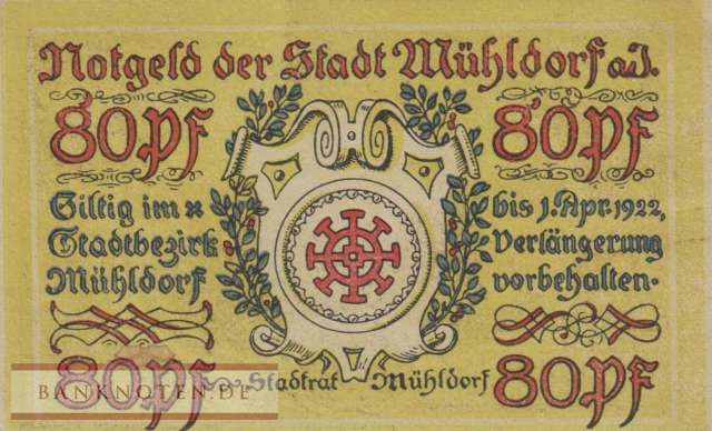 Mühldorf - 80  Pfennig (#SS0904_1-2_AU)