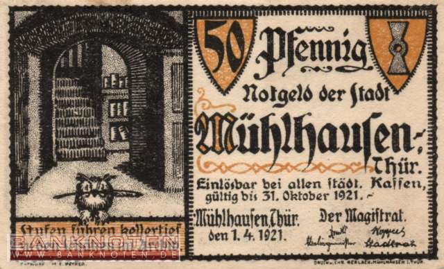 Mühlhausen - 50  Pfennig (#SS0905_1a-1_UNC)
