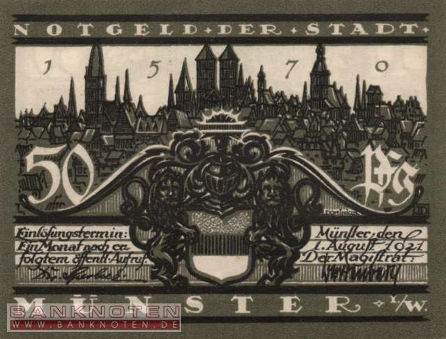 Münster - 50  Pfennig (#SS0916_1-5_UNC)