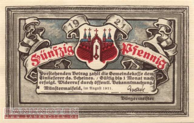 Münstermaifeld - 50  Pfennig (#SS0919_1-2_UNC)