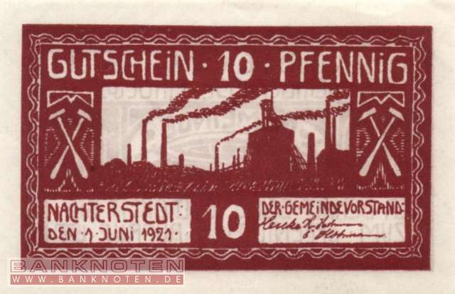 Nachterstedt - 10  Pfennig (#SS0922_1-2_UNC)