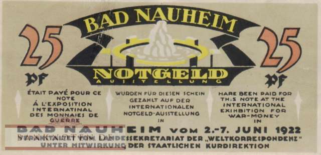 Nauheim, Bad - 25  Pfennig (#SS0924_1-1_AU)
