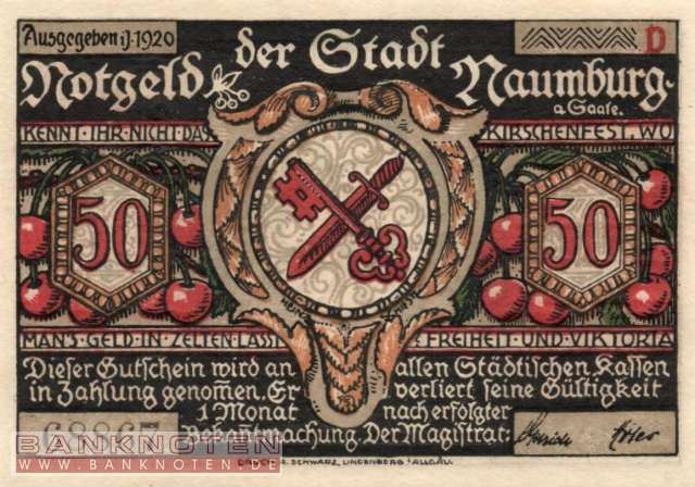 Naumburg - 50  Pfennig (#SS0928_4a-D_UNC)