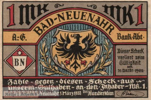Bad Neuenahr - 1  Mark (#SS0938_1-4_AU)