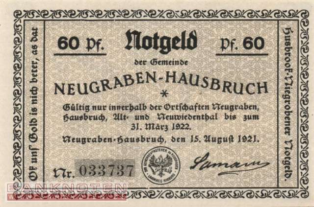 Neugraben-Hausbruch - 60  Pfennig (#SS0939_1a-2_UNC)