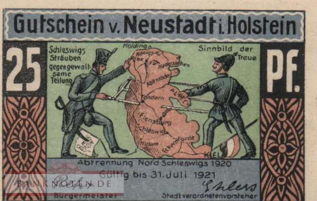 Neustadt i. Holstein - 25  Pfennig (#SS0963_1b-1-3_UNC)
