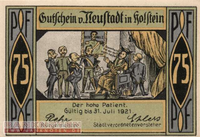 Neustadt i. Holstein - 75  Pfennig (#SS0963_1b-2-1_UNC)