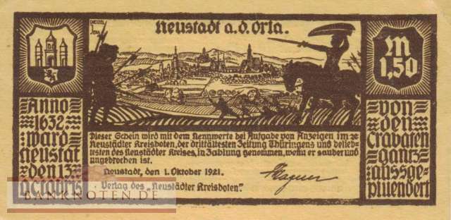 Neustadt a. d. Orla - 1,50  Pfennig (#SS0964_2_AU)