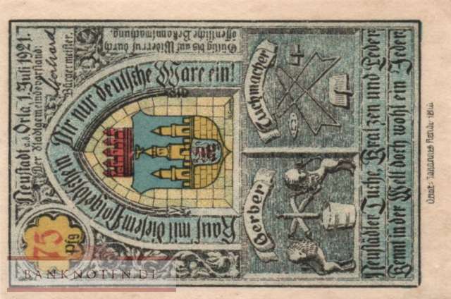 Neustadt a. d. Orla - 75  Pfennig (#SS0965_1-4_UNC)