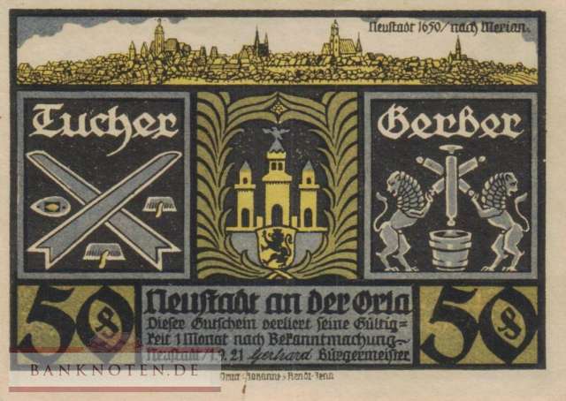 Neustadt a. d. Orla - 50  Pfennig (#SS0965_2-2_AU)