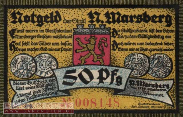 Nieder-Marsberg - 50  Pfennig (#SS0971_1-1_UNC)