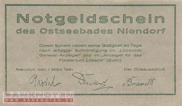 Niendorf - 75  Pfennig (#SS0974_1-3_UNC)