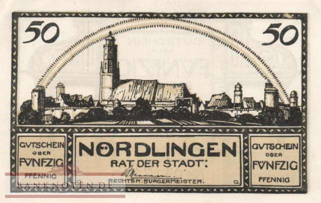 Nördlingen - 50  Pfennig (#SS0978_13-2_UNC)