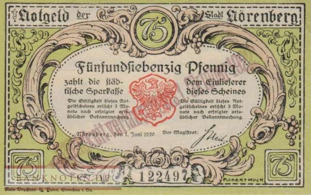 Nörenberg - 75  Pfennig (#SS0979_6b-2_UNC)