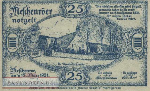 Nöschenrode - 25  Pfennig (#SS0980_1-1_UNC)