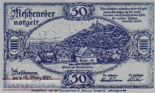 Nöschenrode - 50  Pfennig (#SS0980_2-2_UNC)