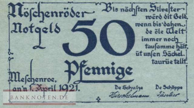Nöschenrode - 50  Pfennig (#SS0980_7b-2_UNC)