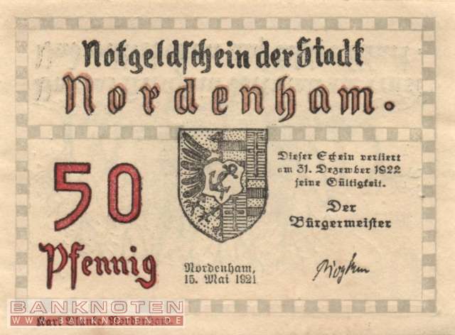 Nordenham - 50  Pfennig (#SS0982_2b-2_UNC)