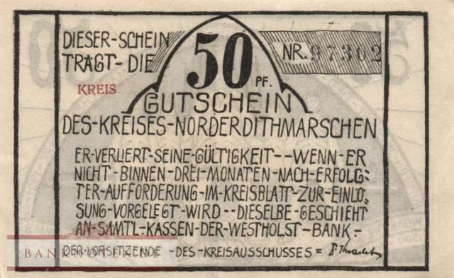 Norder- und Süderdithmarschen - 50  Pfennig (#SS0983_4a-2-1_UNC)