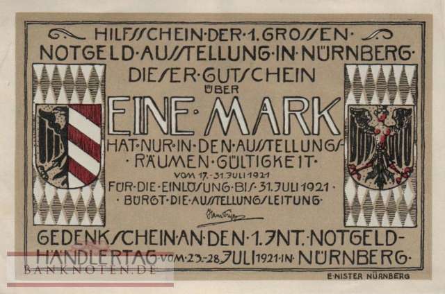 Nürnberg - 1  Mark (#SS0991_1-2_AU)