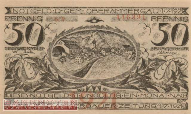 Oberammergau - 50  Pfennig (#SS0992_4-2_UNC)