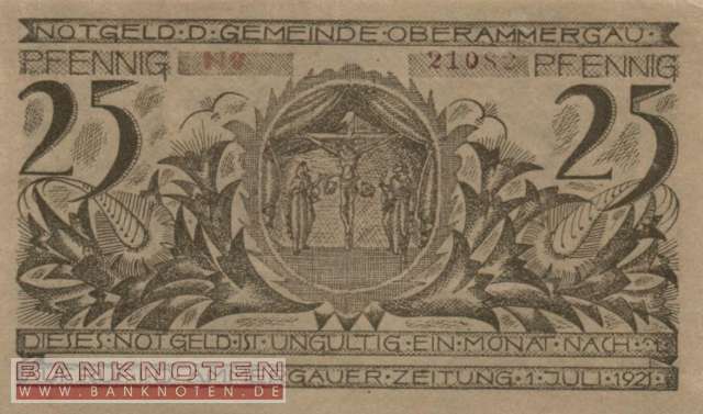 Oberammergau - 25  Pfennig (#SS0992_5-1_UNC)
