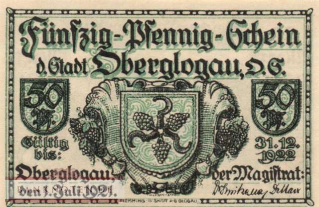 Oberglogau - 50  Pfennig (#SS0994_1b-2_UNC)