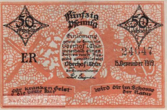 Oberhof - 50  Pfennig (#SS0996_2-3-2_UNC)