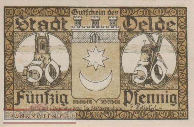 Oelde - 50  Pfennig (#SS1007_1-1_AU)