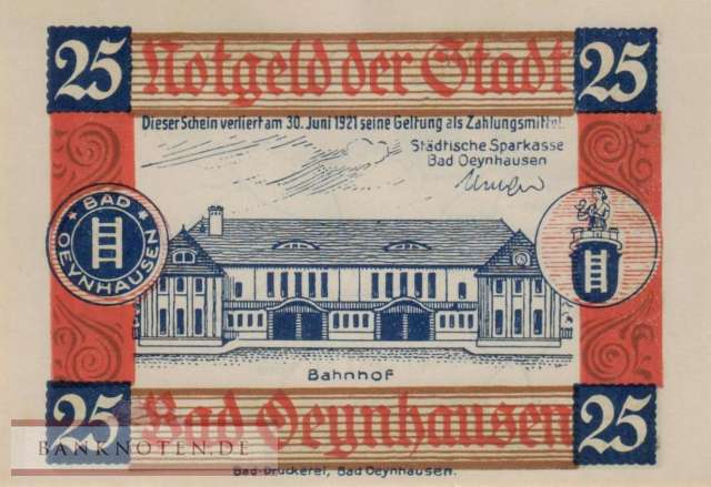 Oeynhausen, Bad - 25  Pfennig (#SS1010b_UNC)