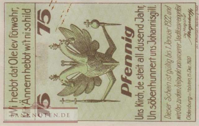 Oldenburg - 75  Pfennig (#SS1015_2-2_AU)