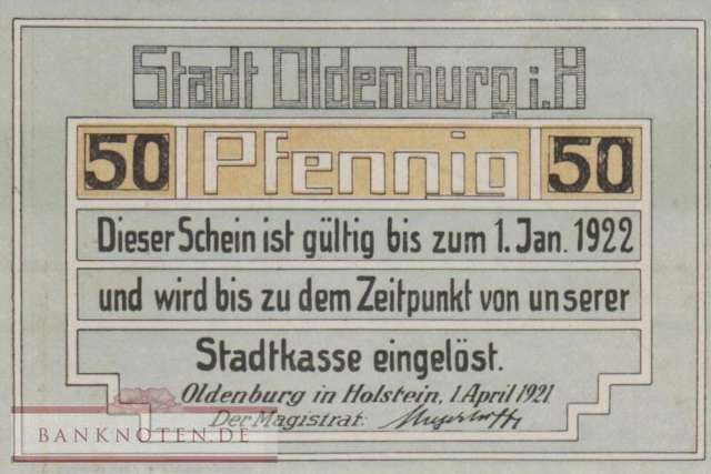 Oldenburg - 50  Pfennig (#SS1015_3-2_UNC)