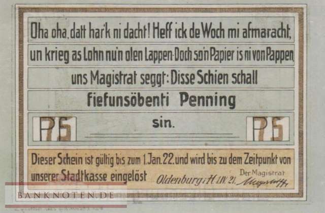 Oldenburg - 75  Pfennig (#SS1015_3-3_UNC)