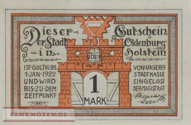 Oldenburg - 1  Mark (#SS1015_4-4_UNC)