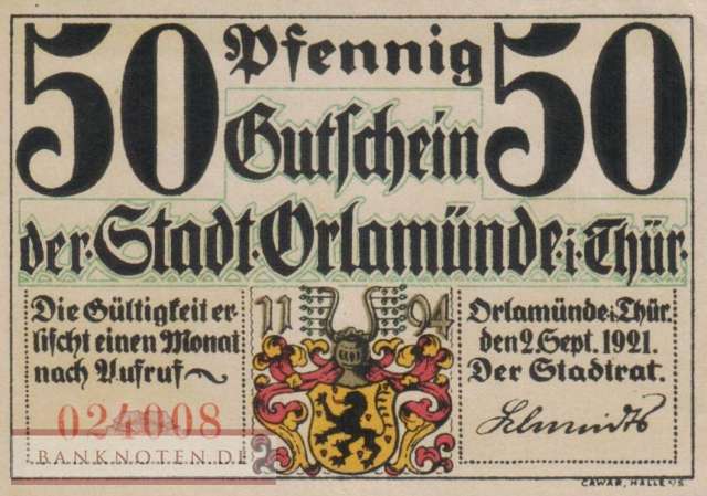 Orlamünde - 50  Pfennig (#SS1025_1a-2-1_AU)