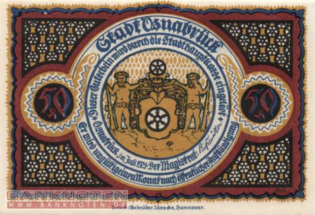 Osnabrück - 50  Pfennig (#SS1032_1-4-5_UNC)