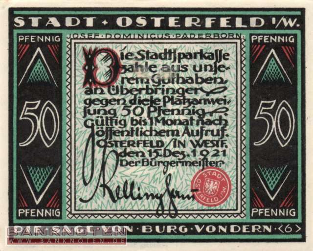 Osterfeld - 50  Pfennig (#SS1033_2-5_UNC)