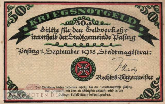 Pasing - 50  Pfennig (#SS1050_1g_AU)