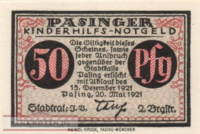 Pasing - 50  Pfennig (#SS1050_5a-3_UNC)