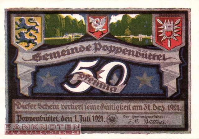 Poppenbüttel - 50  Pfennig (#SS1068_2-9_UNC)
