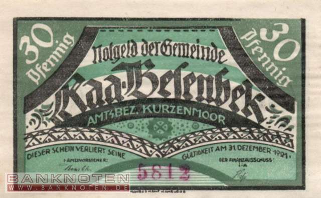 Raa-Besenbeck - 30  Pfennig (#SS1092_1a-2_UNC)
