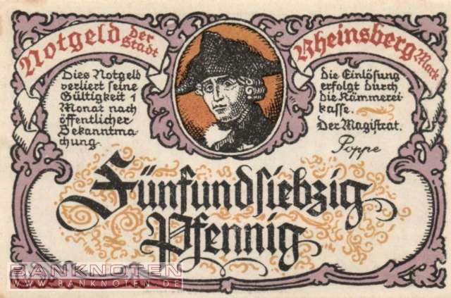 Rheinsberg - 75  Pfennig (#SS1120_4b-3-3_UNC)