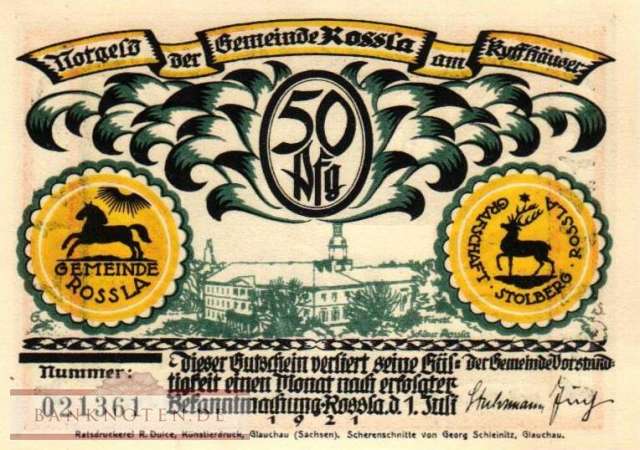 Rossla - 50  Pfennig (#SS1136_1-2-5_AU)