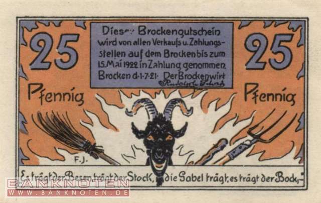 Schierke - 25  Pfennig (#SS1177_1a-2_UNC)