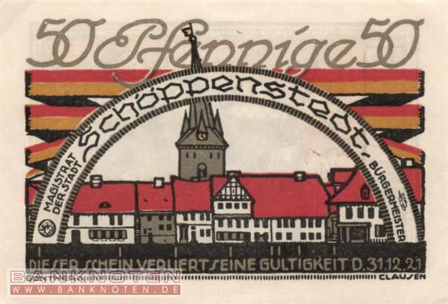 Schöppenstedt - 50  Pfennig (#SS1199_1a-4_UNC)