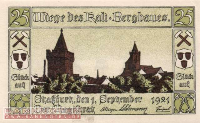 Staßfurt - 25  Pfennig (#SS1256_2b-1-4_UNC)