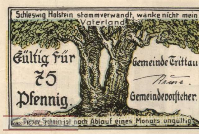 Trittau - 75  Pfennig (#SS1347_3-3_AU)