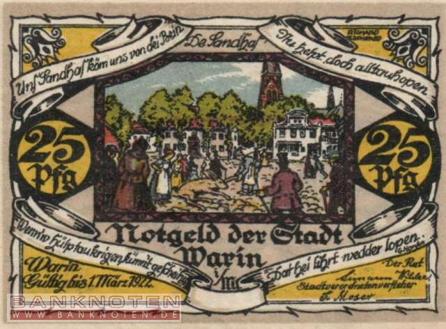 Warin - 25  Pfennig (#SS1378_1a-A1_UNC)