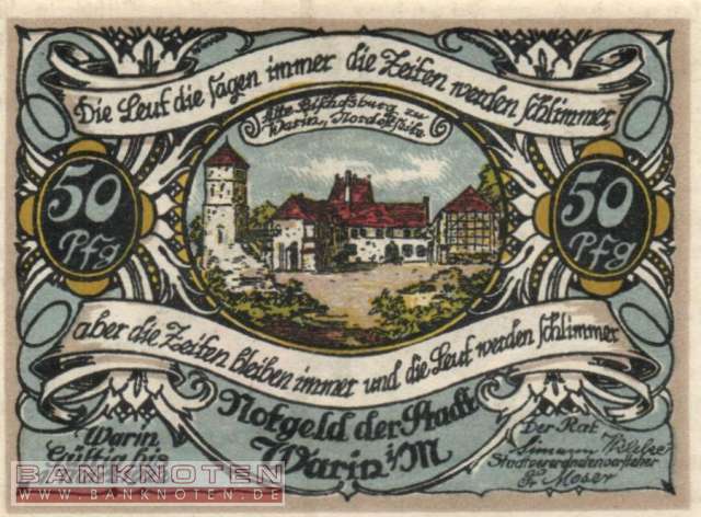 Warin - 50  Pfennig (#SS1378_1a-B2_UNC)