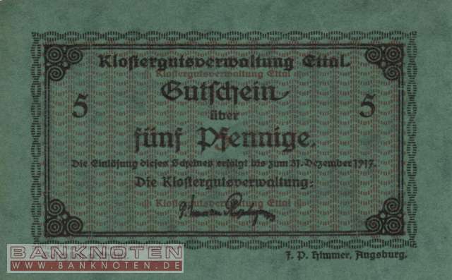 Ettal - 5  Pfennig (#TVA1810_5-3_AU)
